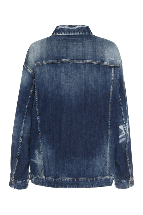 Destroyed denim jacket-1